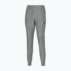 Spodnie tenisowe damskie Mizuno Training. Szare spodnie materiałowe damskie Mizuno, bez wzorów. Za 72.99 zł.