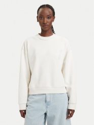 HUGO Bluza Dismoolie B 50566506 Kremowy Relaxed Fit. Białe bluzy damskie Hugo, xs, bez wzorów, z bawełny, bez kaptura. Za 384.99 zł.