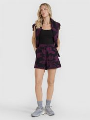 4F Spodenki dresowe damskie - multikolor L. Szorty sportowe damskie 4f, l, bez wzorów, z bawełny, eleganckie. W wyprzedaży za 59.99 zł.