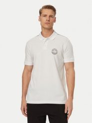 BOSS Polo Open 50560261 Biały Regular Fit. Białe koszulki polo męskie Boss, m, bez wzorów, z bawełny, bez ramiączek. Za 549.99 zł.