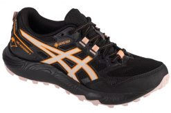 Buty do biegania damskie, Gel-Sonoma 7 GTX. Czarne obuwie sportowe damskie Asics, bez wzorów, z materiału, do biegania. Za 429.99 zł.
