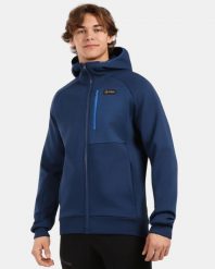 Męska bawełniana bluza Kilpi BALU-M. Niebieskie bluzy męskie Kilpi, l, bez wzorów, z bawełny, bez kaptura. Za 370.41 zł.