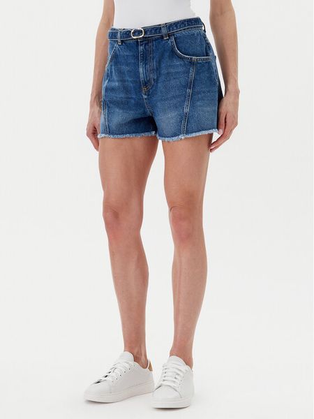 TWINSET Szorty jeansowe 251TP2575 Niebieski Regular Fit. Niebieskie szorty damskie Twinset, bez wzorów, z bawełny. Za 949.99 zł.