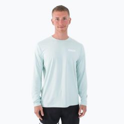 Longsleeve męski Hurley Everyday Hybrid Upf. Niebieskie bluzki z długim rękawem męskie Hurley, m, bez wzorów, bez kołnierzyka. Za 129.99 zł.