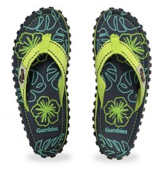 Gumbies japonki ISLANDER FLIP-FLOPS LIME HIBISCUS 36. Zielone klapki damskie Gumbies. Za 219.36 zł.