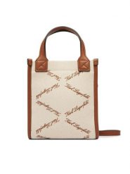 KARL LAGERFELD Torebka Ville B2W30278 Beżowy. Brązowe torebki do ręki damskie KARL LAGERFELD, bez wzorów, z materiału, bez dodatków. Za 649.99 zł.