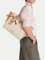 Nine West Torebka CEO-Serene-I-LX10186 Écru. Torebki do ręki damskie Nine West, bez wzorów, z materiału, bez dodatków. Za 369.99 zł.