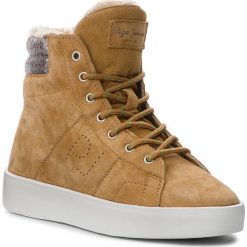 Botki PEPE JEANS - Brixton Goose PLS30774 Camel 855. Kozaki damskie marki Pepe Jeans. W wyprzedaży za 229.00 zł.