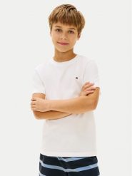 Tommy Hilfiger Komplet t-shirtów UK0UK00073 Biały Regular Fit. Białe t-shirty dla chłopców Tommy Hilfiger, bez wzorów, z bawełny, bez ramiączek. Za 149.99 zł.