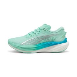 Damskie buty do biegania Puma Deviate Nitro 3. Zielone obuwie sportowe damskie Puma, bez wzorów, do biegania. Za 559.99 zł.