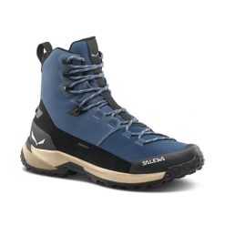 Buty trekkingowe Salewa Puez Winter Mid Ptx. Czarne trekkingi męskie Salewa, na zimę, trekkingowe, primaloft. Za 1,101.00 zł.