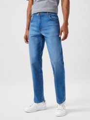 Męskie Spodnie Jeansowe Wrangler Texas Rustic 112352715, W32 L30. Niebieskie spodnie materiałowe męskie Wrangler, l, bez wzorów, z denimu, klasyczne. Za 239.99 zł.