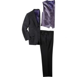 Garnitur (5 części) Slim Fit bonprix czarny. Bez kategorii marki Giacomo Conti. Za 219.99 zł.