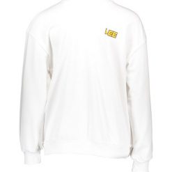 Bluza w kolorze biało-pomarańczowym. Białe bluzy damskie Lee, xs, bez wzorów, bez kaptura. W wyprzedaży za 129.95 zł.