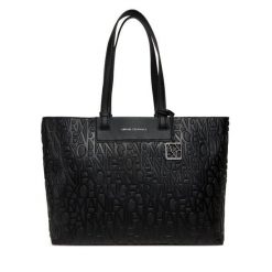 Torebka Armani Exchange. Czarne torebki do ręki damskie Armani Exchange, bez wzorów, klasyczne, bez dodatków. Za 659.99 zł.
