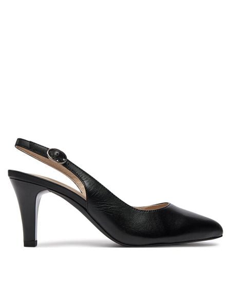 Caprice Szpilki 9-29606-42 Czarny. Czarne szpilki damskie Caprice, bez wzorów, bez obcasa, bez zapięcia. Za 319.99 zł.