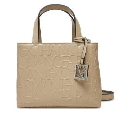 Torebka Armani Exchange. Brązowe torebki do ręki damskie Armani Exchange, bez wzorów, klasyczne, bez dodatków. Za 429.99 zł.