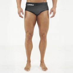 Slip pływacki TUTORE czarny. Czarne kąpielówki męskie Legea, m, bez wzorów, do pływania. Za 60.00 zł.