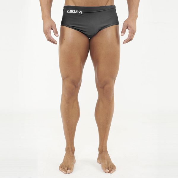Slip pływacki TUTORE czarny. Czarne kąpielówki męskie Legea, m, bez wzorów, do pływania. Za 60.00 zł.