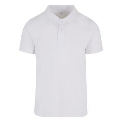 Polo Urban Classics Sorona. Białe koszulki polo męskie Urban Classics, m, bez wzorów, z materiału, bez ramiączek. Za 175.50 zł.