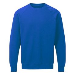Męska Bluza Z Raglanowym Rękawem. Niebieskie bluzy męskie SG, l, bez wzorów, bez kaptura. Za 78.99 zł.
