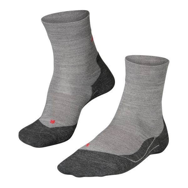 Skarpetki Falke RU4 Wool. Szare skarpety męskie Falke, bez wzorów, z materiału. Za 116.00 zł.