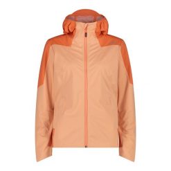 Kurtka damska turystyczna CMP 35A6246. Czerwone kurtki sportowe damskie CMP, l, bez wzorów, z softshellu, z kapturem, trekkingowe. Za 404.00 zł.