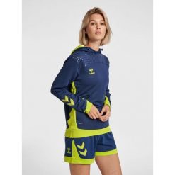Damska bluza z kapturem Hummel hmlLEAD poly. Niebieskie bluzy sportowe damskie Hummel, l, bez wzorów, z kapturem, na fitness i siłownię. W wyprzedaży za 167.00 zł.