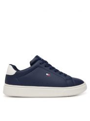 Tommy Hilfiger Sneakersy T3X9-35233-1355A474 S Granatowy. Niebieskie buty sportowe chłopięce Tommy Hilfiger, bez wzorów, ze skóry, bez zapięcia. Za 304.99 zł.