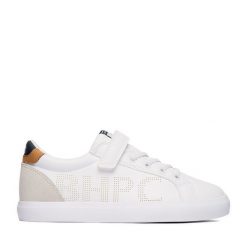 Sneakersy Beverly Hills Polo Club. Białe trampki i tenisówki chłopięce Beverly Hills Polo Club, bez wzorów, bez zapięcia. Za 119.99 zł.