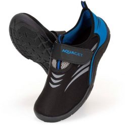 Springos Buty do wody męskie rozm. 45 szybkoschnące buty na plażę, do pływania czarno-niebieskie UNIWERSALNY. Czarne buty sportowe męskie SPRINGOS, bez zapięcia, do pływania. Za 31.15 zł.