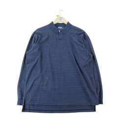 Second life - Koszulka polo męska z długim rękawem z bawełny Pima - Stan dobry. Niebieskie koszulki polo męskie Ralph Lauren, l, bez wzorów, z bawełny, eleganckie, bez ramiączek. Za 127.76 zł.