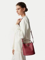 Furla Torebka Amelia Mini WE00879 HSF000 CN CGQ00 Bordowy. Czerwone torebki do ręki damskie Furla, bez wzorów, ze skóry, bez dodatków. Za 1,214.00 zł.