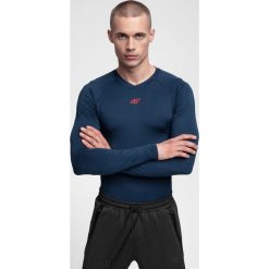 Longsleeve treningowy męski TSMLF300 - granat melanż. T-shirty męskie 4f. W wyprzedaży za 49.99 zł.