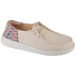 Buty Hey Dude Wendy Funk Surf Baja W 43156-1MV białe. Białe obuwie sportowe damskie bez wzorów, z gumy. Za 439.16 zł.