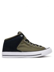 Converse Trampki Chuck Taylor All Star High Street A20543C Zielony ciemny. Zielone trampki męskie Converse, bez wzorów, z materiału, retro, bez zapięcia. Za 329.99 zł.