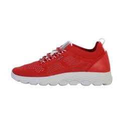 Tenisówki Geox Model D Spherica Kolor Czerwony. Czerwone obuwie sportowe damskie Geox, bez wzorów, sportowe, bez zapięcia. Za 419.50 zł.