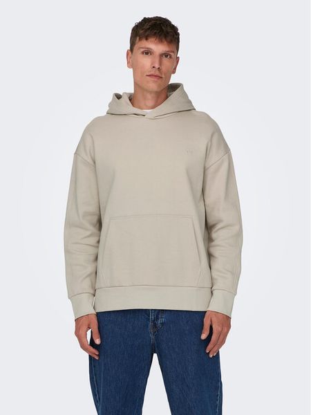 Only & Sons Bluza Dan 22026661 Beżowy Relaxed Fit. Brązowe bluzy męskie Only & Sons, m, bez wzorów, z bawełny, bez kaptura. Za 139.99 zł.