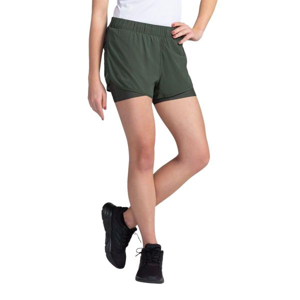 Szorty damskie Kilpi Bergen. Zielone szorty damskie Kilpi, s, bez wzorów, z materiału, eleganckie. Za 153.53 zł.