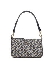 Tommy Hilfiger Torebka Th Jacquard Shoulder Pouch AW0AW17828 Granatowy. Niebieskie torebki do ręki damskie Tommy Hilfiger, bez wzorów, z materiału, bez dodatków. Za 419.99 zł.
