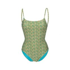 Strój kąpielowy damski jednoczęściowy na basen plażę Arena Allover. Zielone kostiumy jednoczęściowe damskie Arena, s, bez wzorów, sportowe, do pływania. Za 99.99 zł.