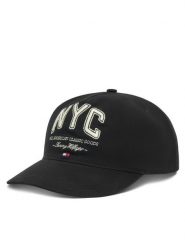 Tommy Hilfiger Czapka z daszkiem Flag Seasonal 5 Panel AM0AM13562 Czarny. Czarne rękawiczki męskie Tommy Hilfiger, bez wzorów, z bawełny. Za 149.99 zł.