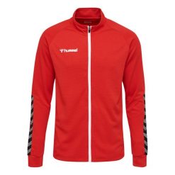 Kurtka Sportowa Hummel HML AUTHENTIC POLY ZIP JACKET czerwona. Czerwone kurtki męskie Hummel, m, bez wzorów, sportowe, bez kaptura. Za 167.00 zł.