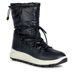 Śniegowce Geox. Czarne kozaki damskie Geox. Za 799.99 zł.