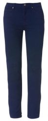 Clique 5-Pocket Stretch Women spodnie twill — dark navy. Niebieskie spodnie materiałowe damskie CLIQUE, xl, bez wzorów, z bawełny. Za 261.11 zł.
