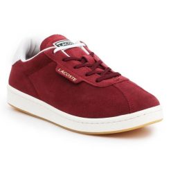 Buty Lacoste Masters 319 1 Sfa W 7-38SFA00032P8 czerwone. Czerwone obuwie sportowe damskie bez wzorów, z gumy. Za 667.75 zł.