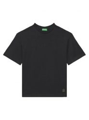 United Colors Of Benetton T-Shirt 35RYC10NC Czarny Regular Fit. Czarne t-shirty dla chłopców United Colors Of Benetton, bez wzorów, z bawełny, bez ramiączek. Za 49.99 zł.