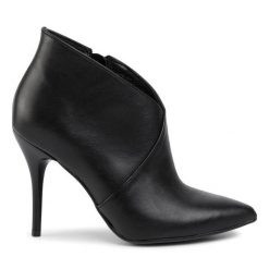 Botki R.Polański. Czarne botki damskie R.Polański, bez obcasa, na szpilce, bez zapięcia. Za 469.99 zł.