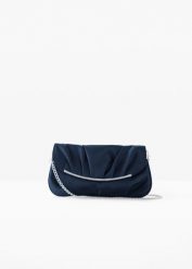 Kopertówka zdobiona kryształkami. Niebieskie kopertówki damskie bonprix, z aplikacjami, eleganckie, zdobione, bez dodatków. Za 82.99 zł.