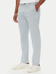 BOSS Chinosy Chino_slim 50510933 Szary jasny Regular Fit. Szare eleganckie spodnie męskie Boss, m, bez wzorów, z bawełny. Za 549.99 zł.